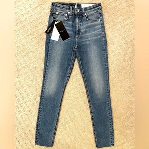 RAG AND BONE SKINNY HIGH RISE JEANS -color: aviation way. NINA HIGH-RISE